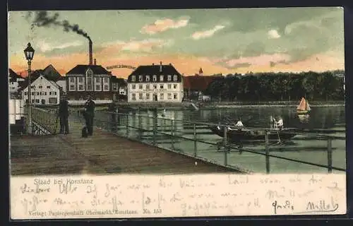 AK Staad bei Konstanz, Brauerei Graf Staad und Gasthaus zum Schiff