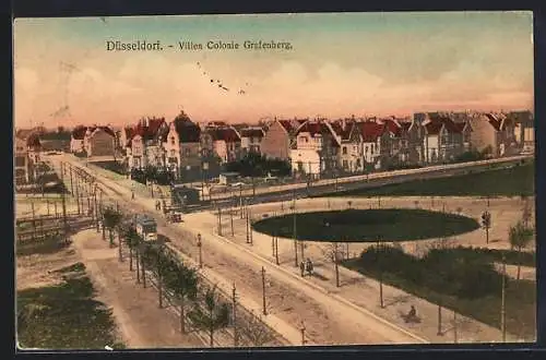 AK Düsseldorf, Villen Colonie Grafenberg