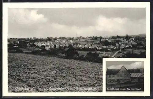 AK Horhausen /Unterlahn, Gasthaus zum Gelbachtal, Totalansicht