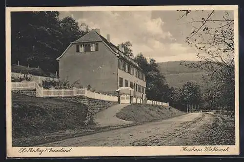 AK Hallenberg /Sauerland, Kurhaus Waldesruh mit Strassenpartie