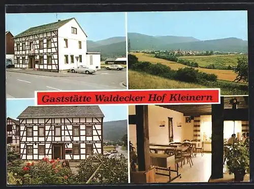 AK Kleinern, Gasthaus Waldecker Hof im Edertal, Innenansicht, Eingang