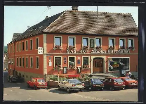 AK Geiselwind, Naturpark Steigerwald, Hotel-Gasthof Lamm Familie Ludwig Rückel