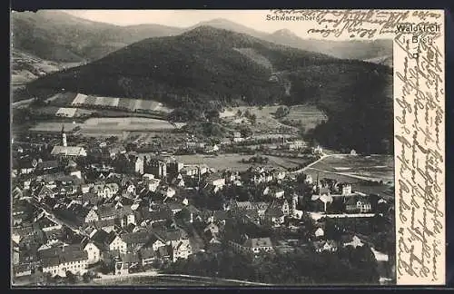 AK Waldkirch / Breisgau, Ortsteilansicht mit Schwarzenberg