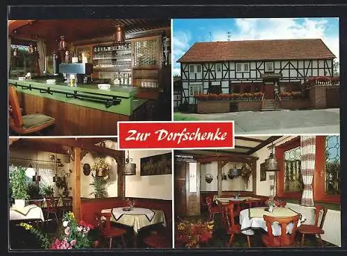 AK Edertal-Hemfurt, Gasthaus Zur Dorfschenke, Innenansichten