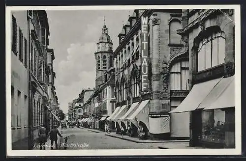 AK Landau / Pfalz, Blick in die Markstrasse