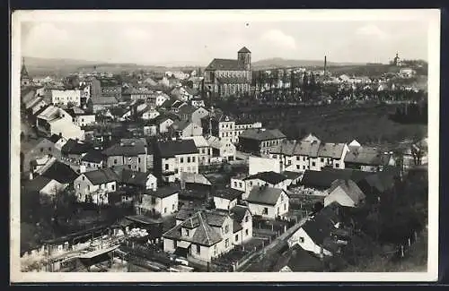 AK Turnau / Turnov, Panorama vom Ort