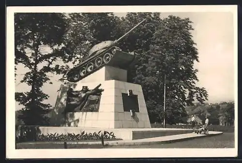 AK Ostrava, Pamatnik obsvobozeni, Panzerdenkmal