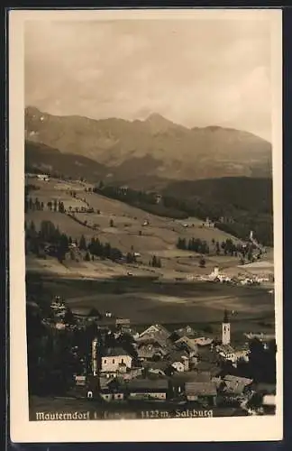 AK Mauterndorf i. Lungau, Ortsansicht mit Blick ins Land