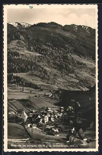 AK Wagrain im Pongau, Ortsansicht gegen Grieskareck