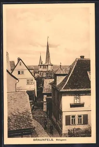 AK Braunfels, Strassenblick Belzgasse