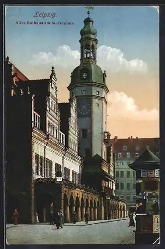 AK Leipzig, Altes Rathaus am Marktplatz