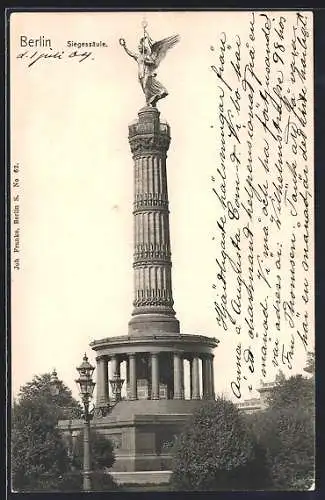 AK Berlin-Tiergarten, Siegessäule