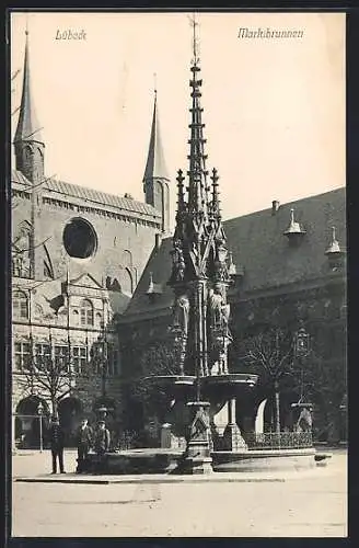 AK Lübeck, Marktbrunnen