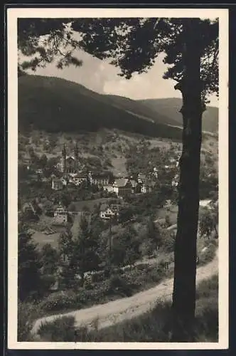 AK Forbach i. Murgtal, Teilansicht mit Kirche