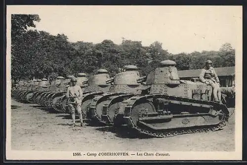 AK Oberhofen, Camp, Les Chars d`assaut, Panzer Renault FT-17