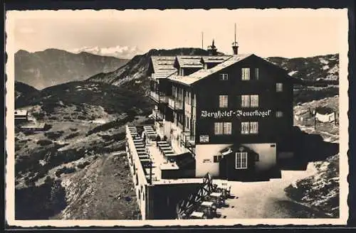 AK Ebensee, Blick auf das Berghotel Feuerkogel