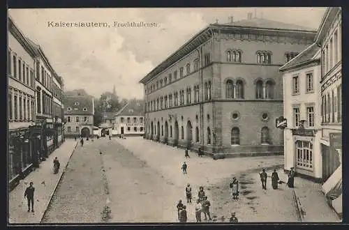 AK Kaiserslautern, Fruchthallenstrasse mit Kindern