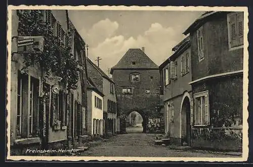 AK Freinsheim, Strassenpartie am Heimtor