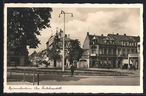 AK Kaiserslautern, Strassenkreuzung am Fackelrondell