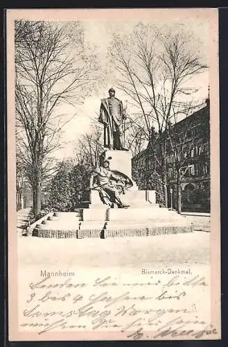 AK Mannheim, Bismarck-Denkmal