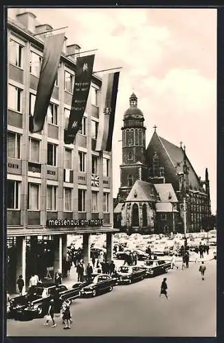 AK Leipzig, Messehaus am Markt und Thomaskirche