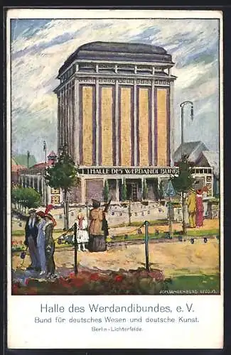 AK Leipzig, Intern. Baufachausstellung mit Sonderausstellungen 1913, Halle des Werdandibundes e. V.