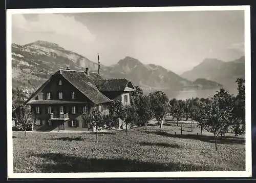 AK Weggis, An der Pension Friedheim