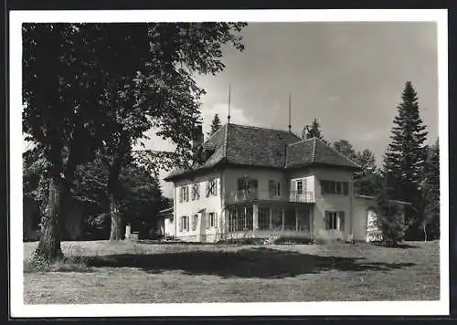 AK Chaumont, Stiftung Zürcher Ferienkolonien, Mont-Riant 67, Gebäudeansicht