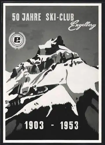 Künstler-AK Engelberg, 50 Jahre Ski-Club (1903-1953)