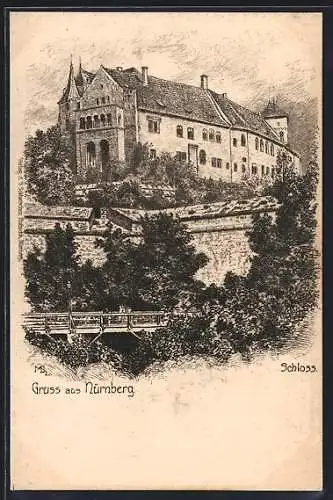 Künstler-AK Nürnberg, Schloss