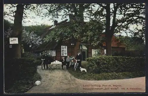 AK Leuchtenburg / St. Magnus, Gasthaus zum Walde v. A. Valentiner