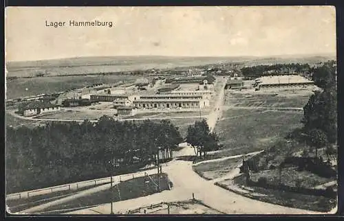 AK Lager Hammelburg, Gesamtansicht aus der Vogelschau