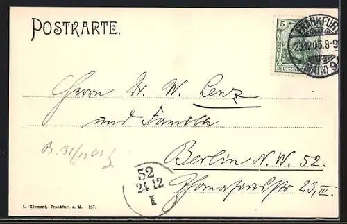 AK Alt-Frankfurt, Alte Brücke, Mainkai und Dom