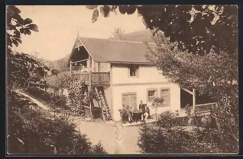 AK Müllendorf bei Eisenstadt /Szárazvám, Blick auf Frommwald`s Wald-Restaurant