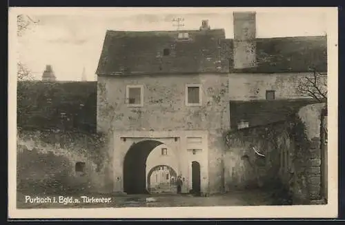 AK Purbach i. Bgld., Blick durchs Türkentor