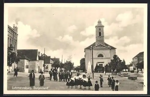 AK Lutzmannsburg, Kirche und Hauptplatz