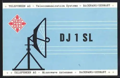 AK Backnang, Telefunken AG, Microwave Antennas, DJ 1 SL