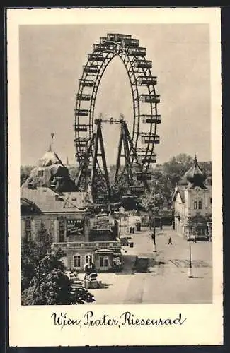 AK Wien, Wiener Prater mit Riesenrad