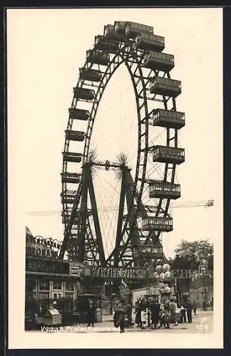 AK Wien, Wiener Prater mit Riesenrad