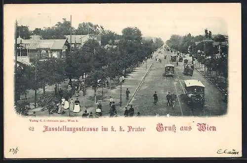 AK Wien, Wiener Prater, Ausstellungsstrasse