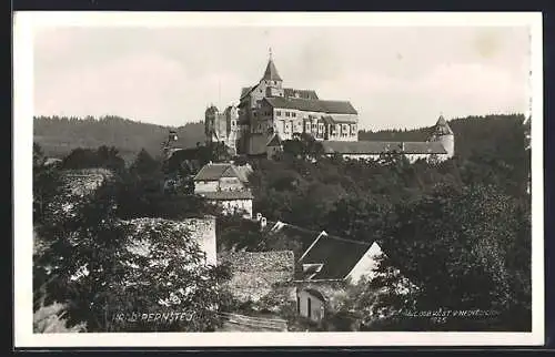 AK Burg Pernstein /Mähren, Blick auf die Burg