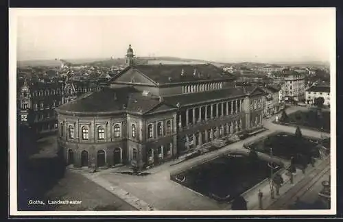 AK Gotha, Blick auf das Landestheater