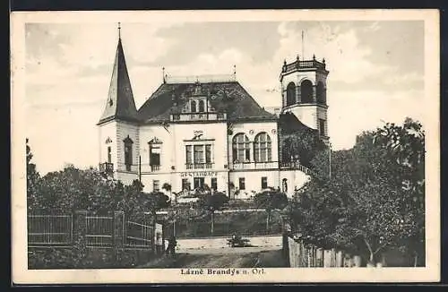 AK Brandeis, Sokol-Gebäude mit Restaurant