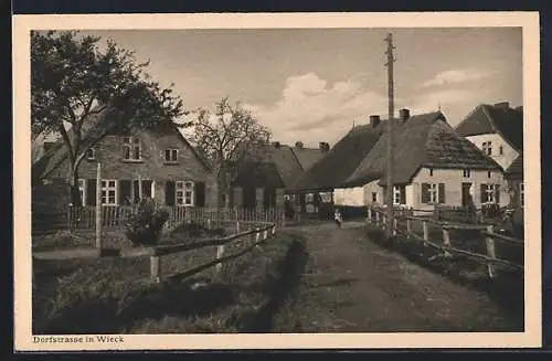 AK Wieck / Greifswald, Dorfstrasse