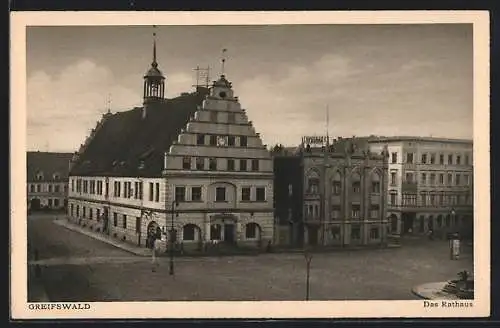 AK Greifswald, das Rathaus