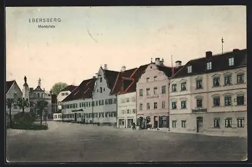 AK Ebersberg / Obb., Blick auf den Marktplatz