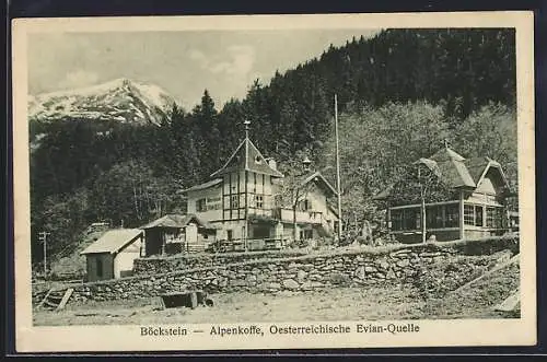 AK Böckstein, Alpenkoffe, Österreichische Evian-Quelle