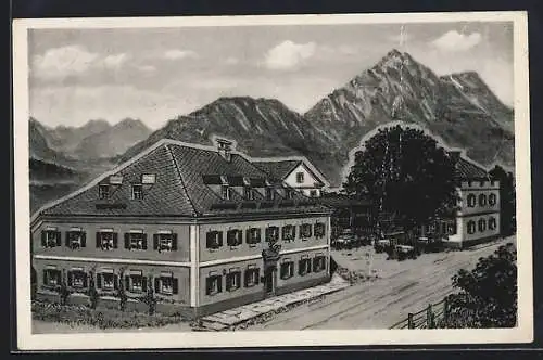 AK Wals, Gasthaus Fleischhauerei Santner