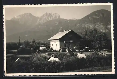 AK Debant b. Lienz, Gasthaus Rösslwirt, Bes. Anton und Maria Angermann