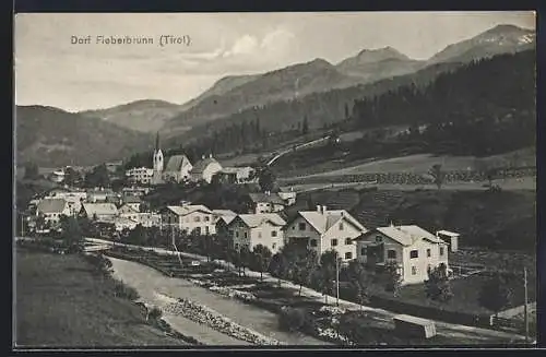 AK Fieberbrunn, Panorama des Ortes